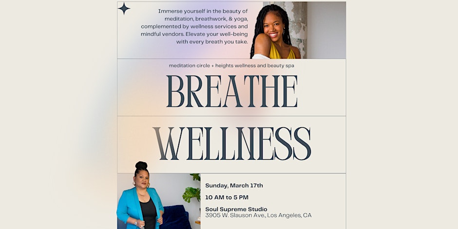 Breathe Wellness: meditation, breathwork, yoga, and soundbath event