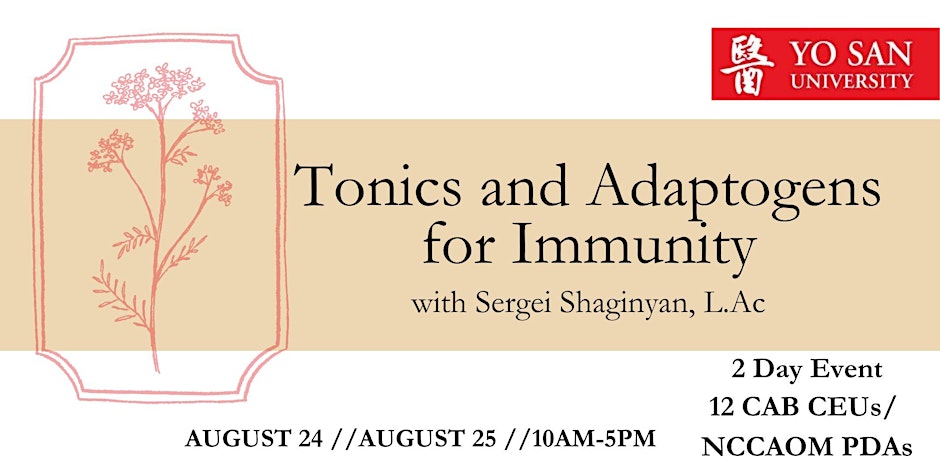 Adaptogens, Tonics and Immunity