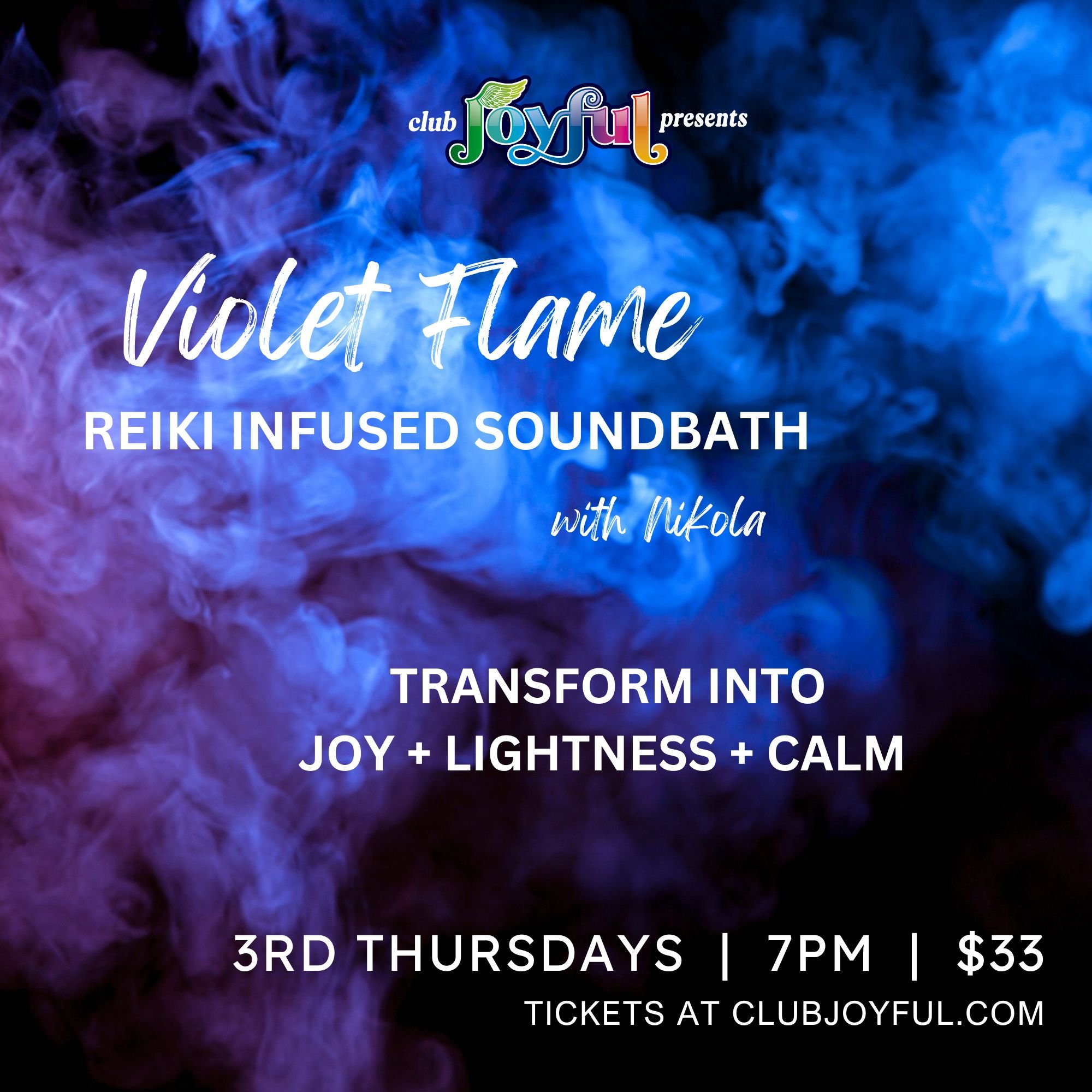 Violet Flame Reiki Soundbath with Nikola