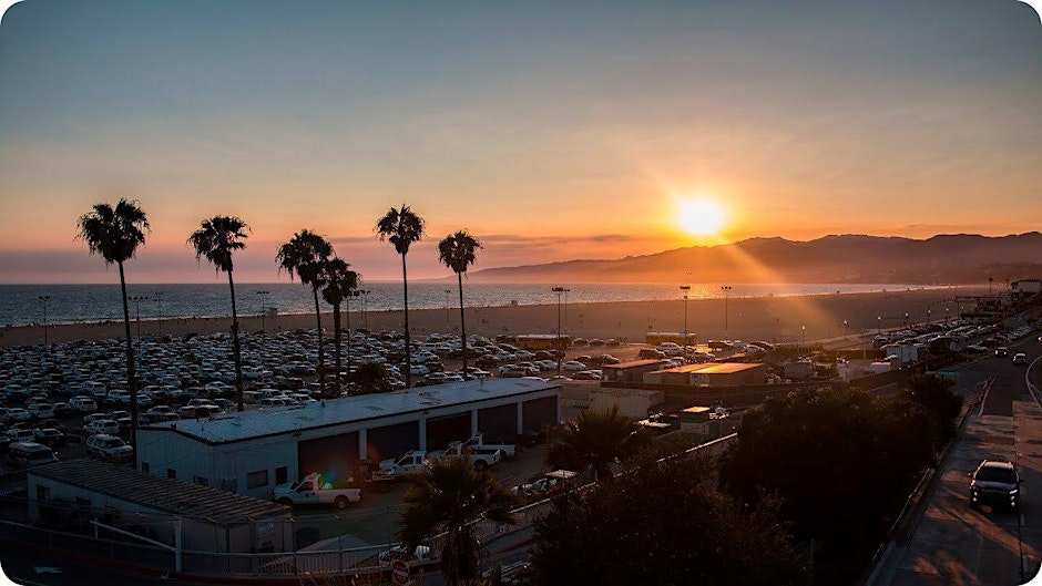 Sunset coastline yoga