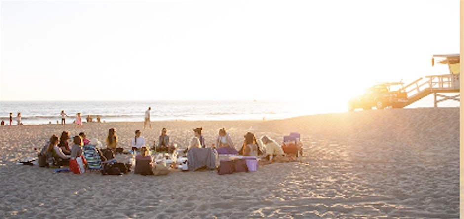 Sunset Circle on the beach in Santa Monica