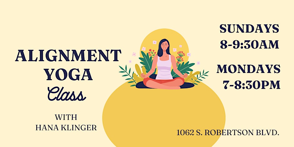 Weekly Alignment Yoga Class ( Iyengar style) with Hana Klinger