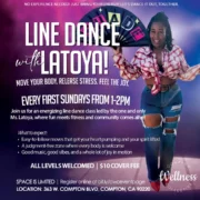 Compton Wellness Collective Line Dancing with Latoya